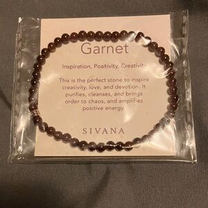 Sivana Deep Red Garnet Bracelet